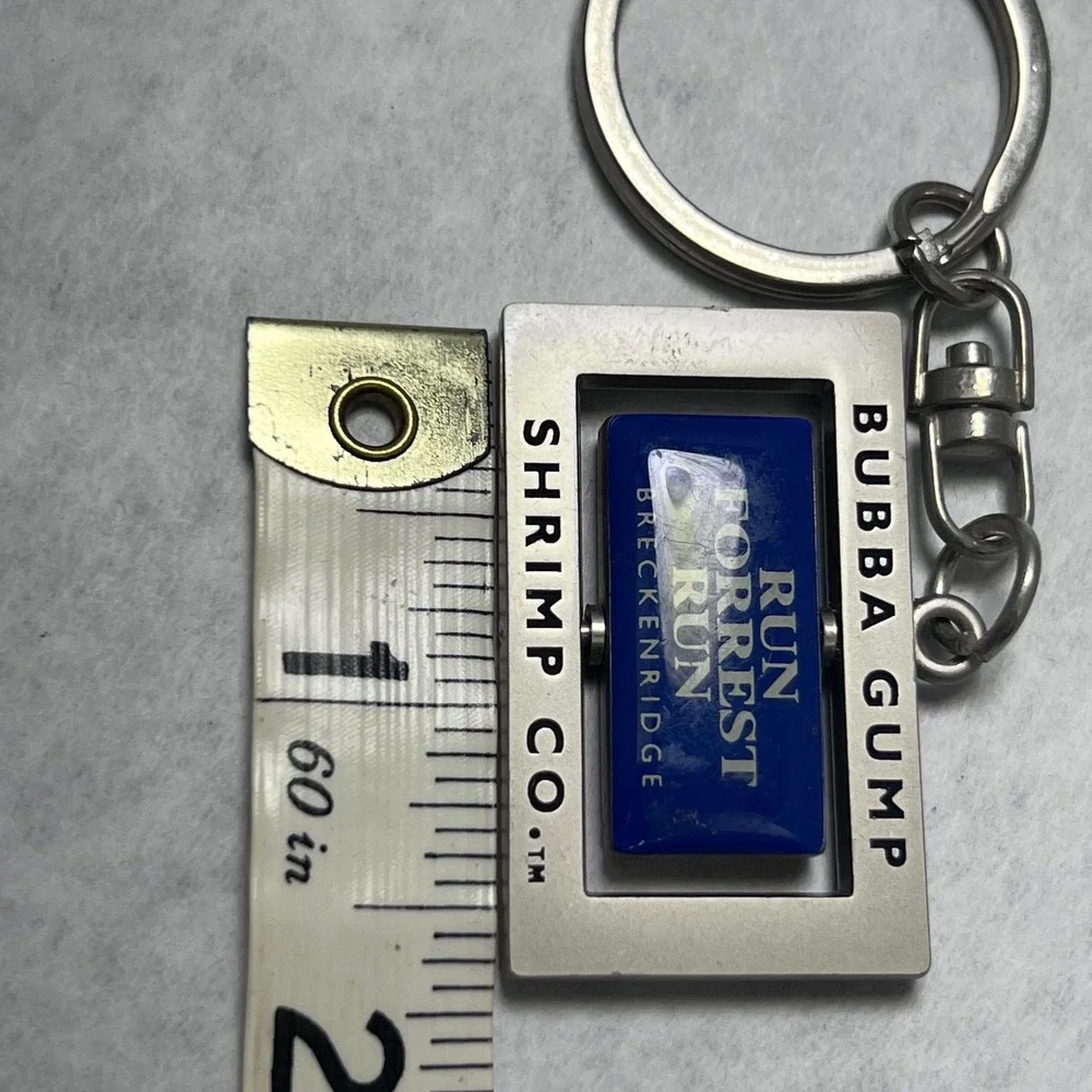 Bubba Gump Shrimp Co Keychain Forrest Gump Run Stop Breckenridge Souvenir